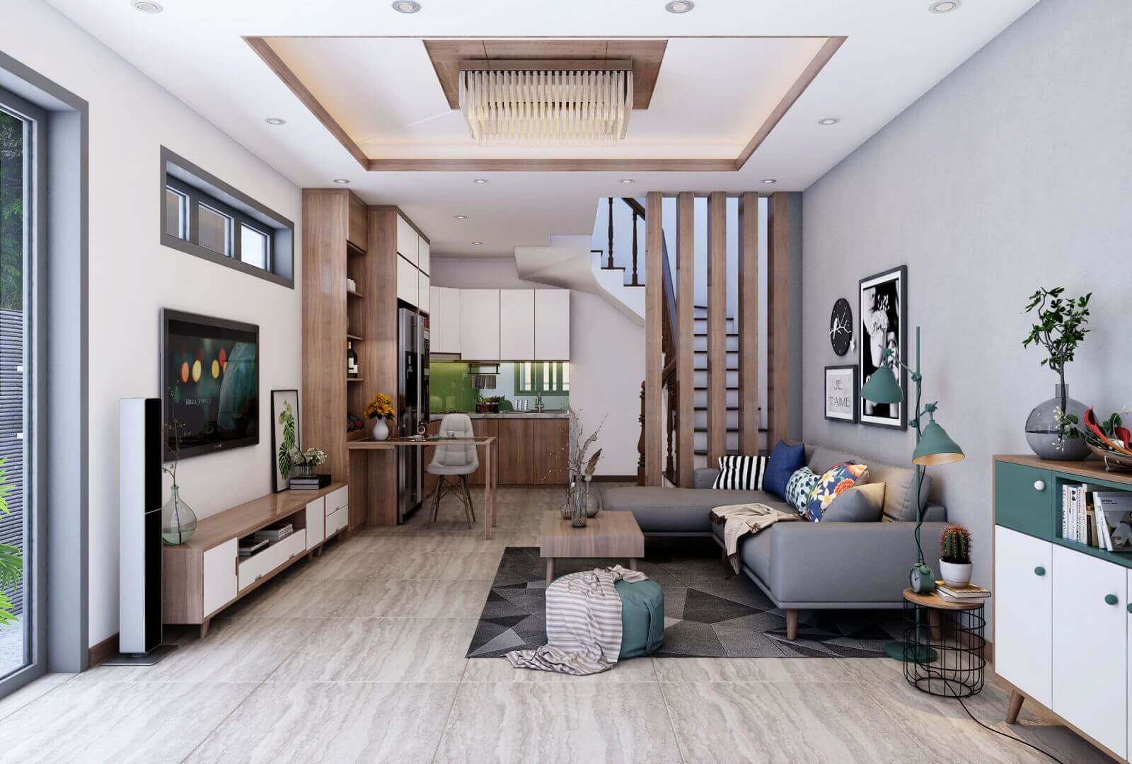 Thiết kế nội thất phong cách hiện đại